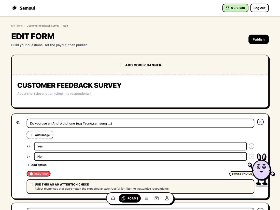 Sampul form builder
